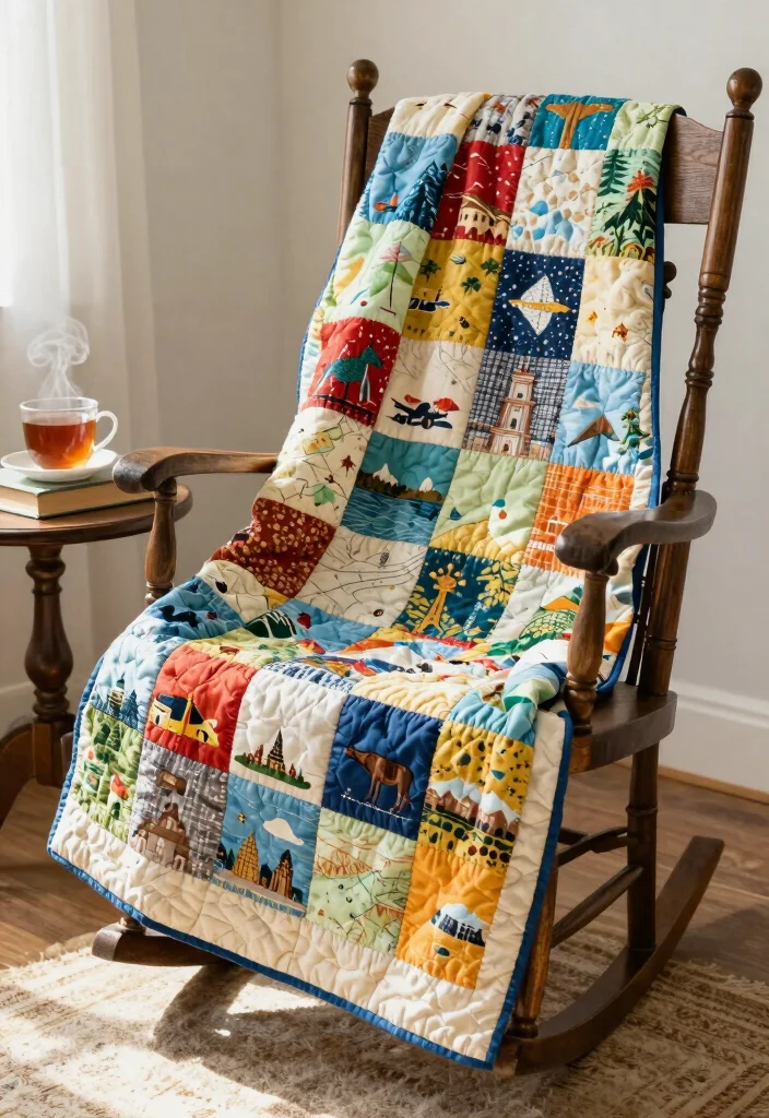 9 Bucket List Decoration Ideas: Creative Displays with an Eco-Friendly Twist - 3. Bucket List Quilt 1