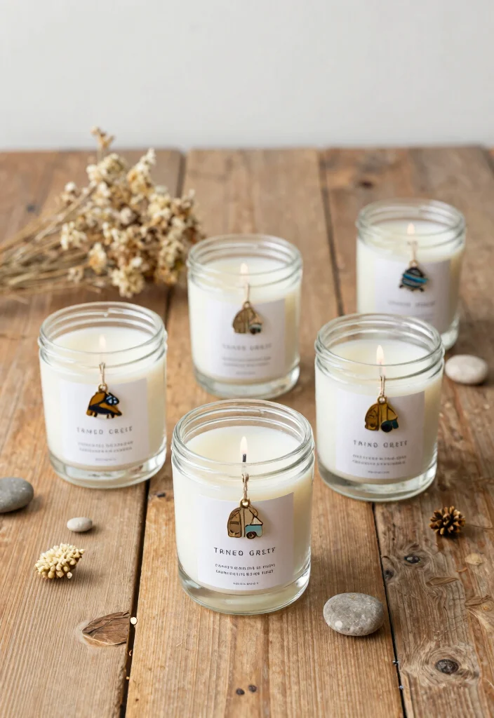 9 Bucket List Decoration Ideas: Creative Displays with an Eco-Friendly Twist - 5. DIY Travel-Inspired Candles 1