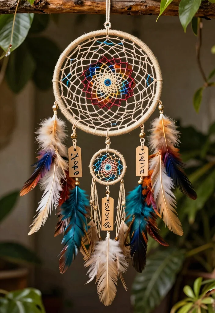 9 Bucket List Decoration Ideas: Creative Displays with an Eco-Friendly Twist - 6. Dream Catcher Bucket List 1