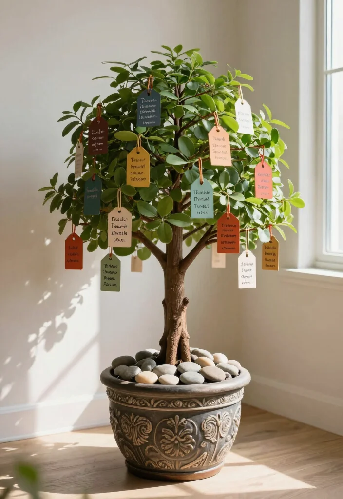 9 Bucket List Decoration Ideas: Creative Displays with an Eco-Friendly Twist - 8. Wish Tree 1