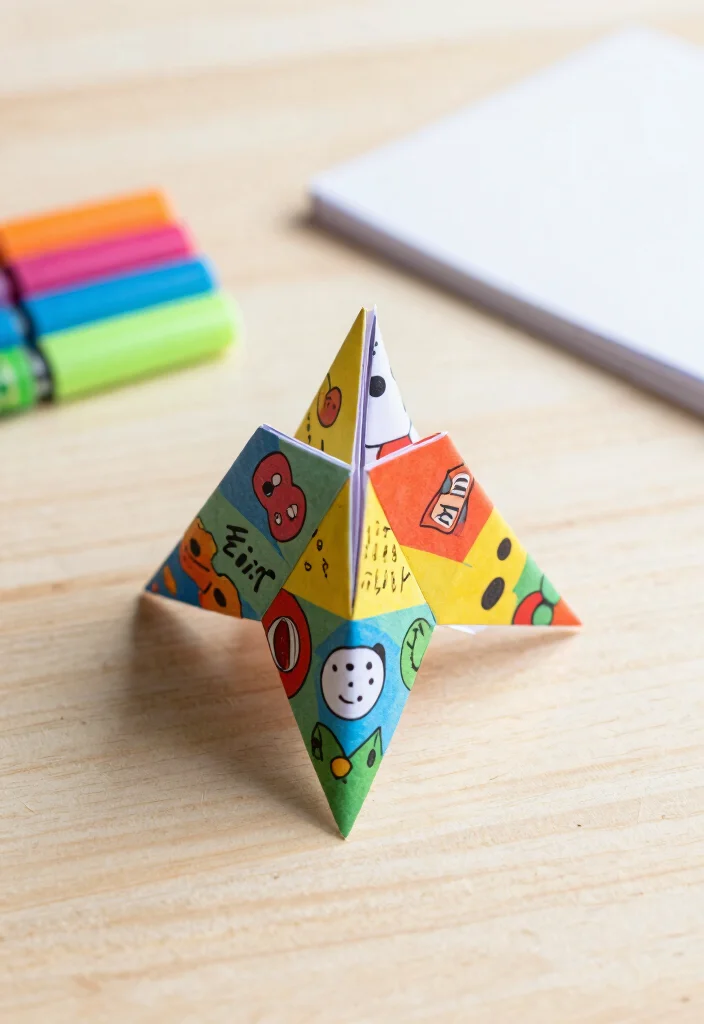 9 Chatter Box Ideas: Fun Paper Games DIY 1 9 Chatter Box Ideas: Fun Paper Games DIY - 1. Classic Paper Fortune Tellers 1