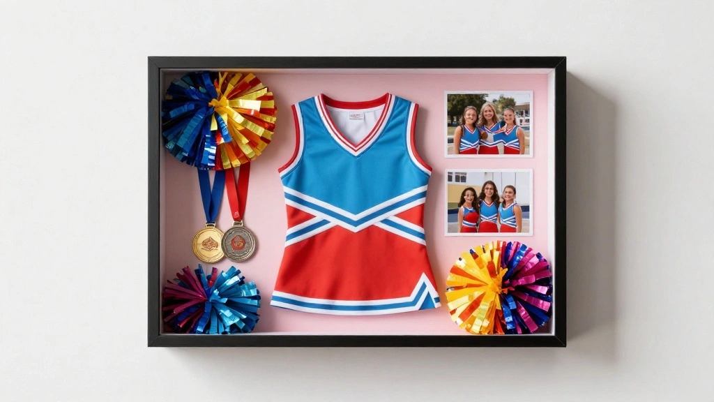 9 Cheer Uniform Shadow Box Ideas Memory Keepsake Decor