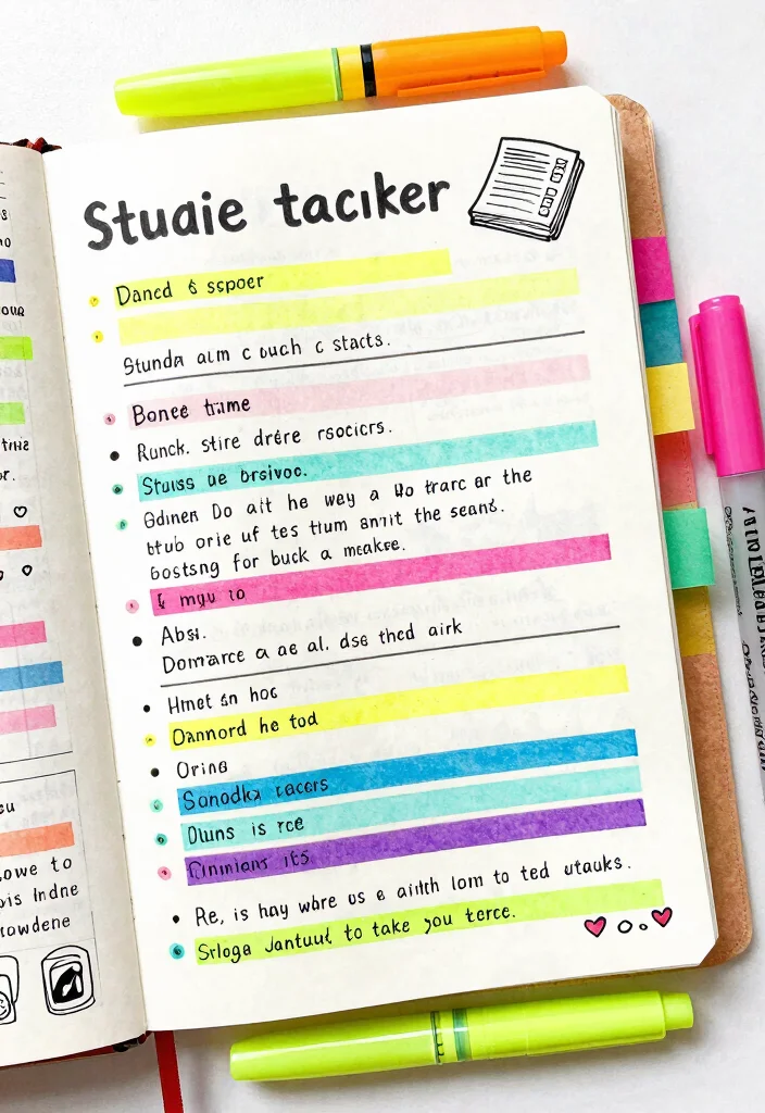 9 Doctor Journal Ideas: Practical and Organized Page Designs - 3. Study Session Tracker 1