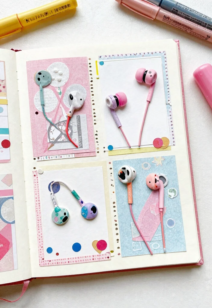 9 Ear Buds Craft Ideas: Cute Recycled DIY 9 9 Ear Buds Craft Ideas: Cute Recycled DIY - 9. Scrapbooking Embellishments 1