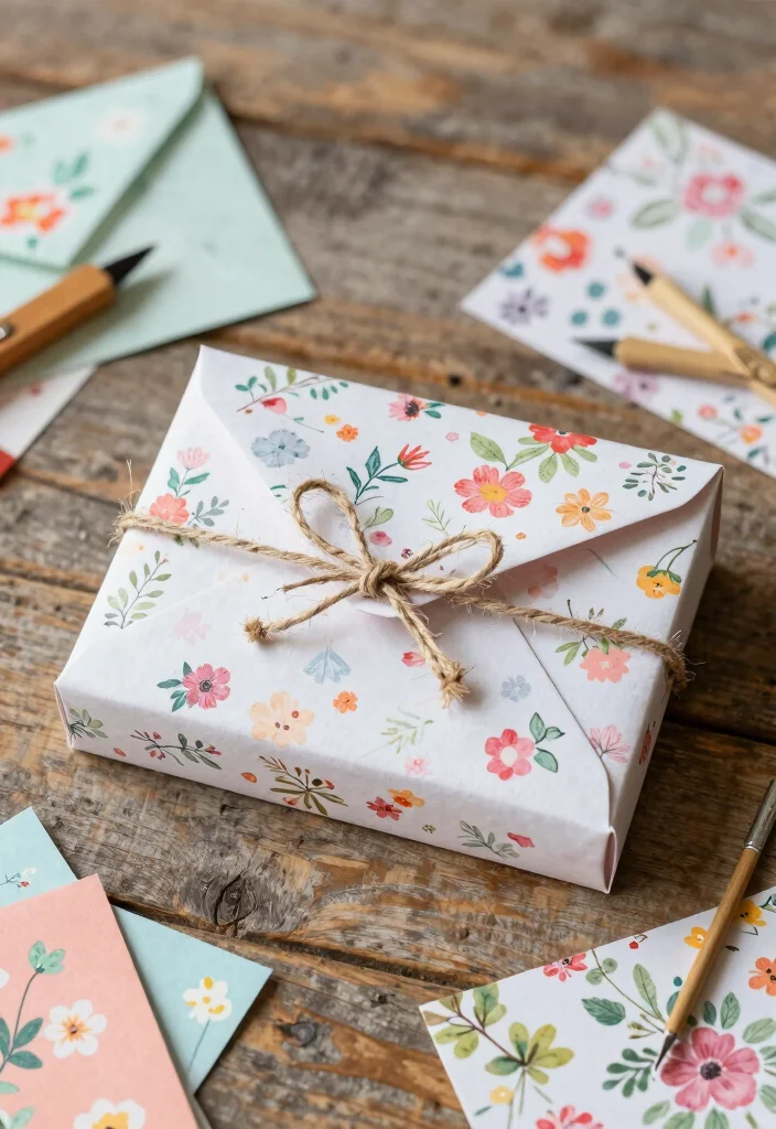 9 Envelope Gift Box Ideas: Simple Paper DIY 1 9 Envelope Gift Box Ideas: Simple Paper DIY - 1. Floral Print Envelope Box 1