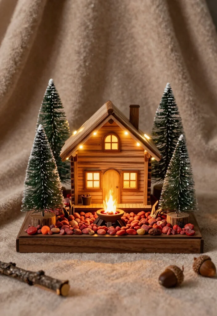 9 Fall Shadow Box Ideas for Cozy Seasonal Displays - 2. Cozy Cabin Scene 1