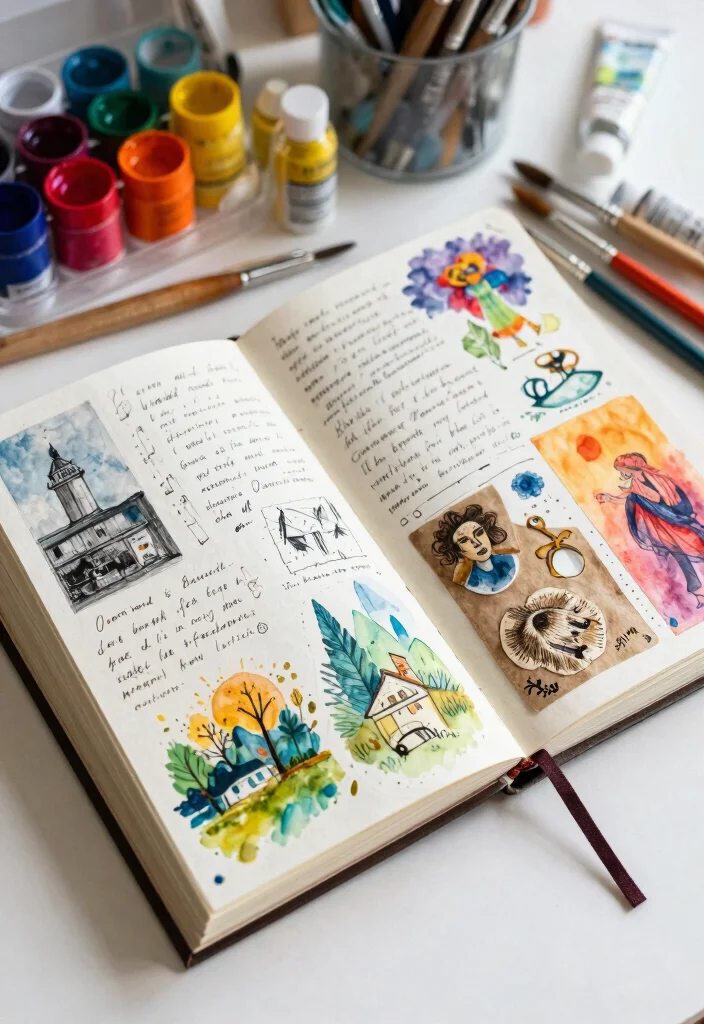 9 Farewell Journal Ideas for Meaningful Handmade Keepsakes - 4. Artistic Farewell Journal 1