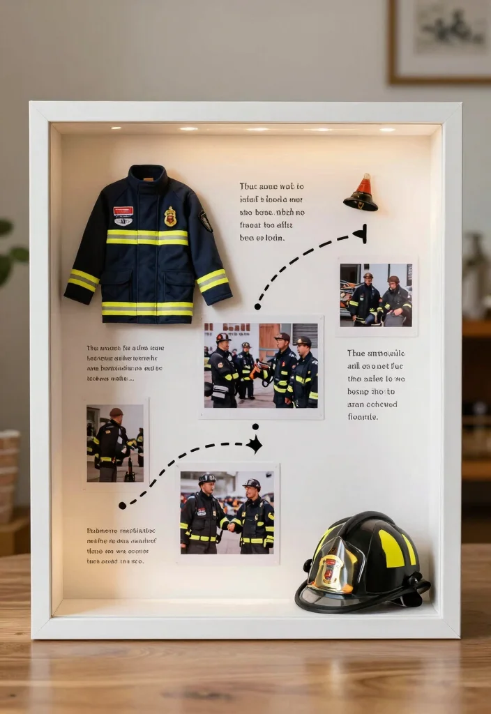 9 Firefighter Shadow Box Ideas: Meaningful Keepsake Decor - 6. The Hero’s Journey 1