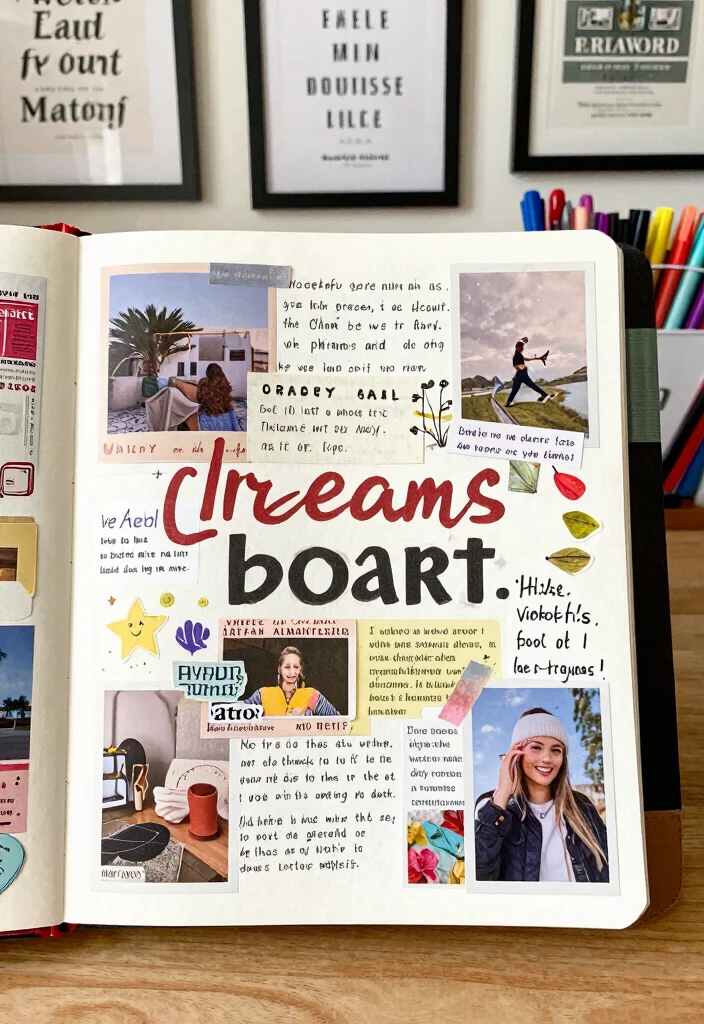 9 Journal Ideas Bucket List to Track Dreams Creatively - 9. Vision Board: Create Your Future 1