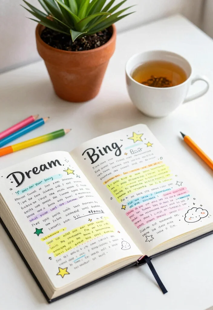 9 Journal Ideas Title: Creative Ways to Start Any Journal - 1. Dream Big Journal 1