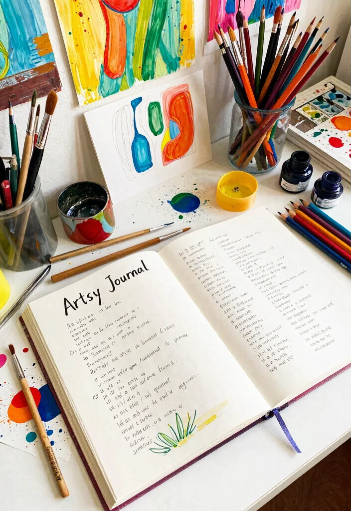 9 Journal Ideas Title: Creative Ways to Start Any Journal - 8. Artsy Journal 1