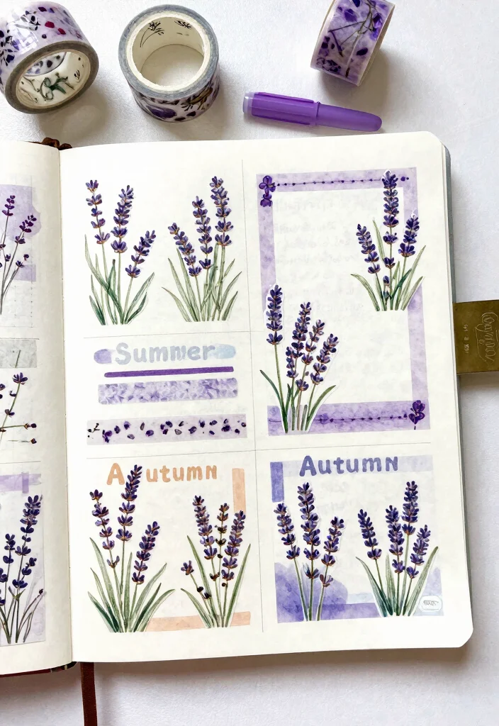 9 Lavender Journal Ideas: Calm and Relaxing Aesthetic - 6. Seasonal Lavender Themes 1