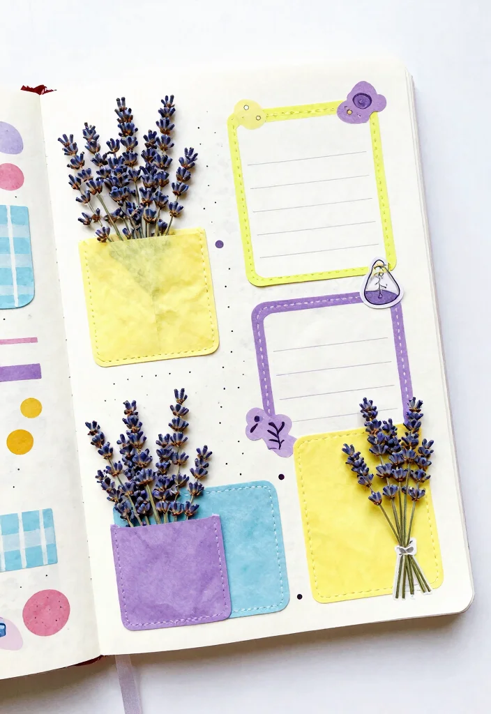 9 Lavender Journal Ideas: Calm and Relaxing Aesthetic - 8. Interactive Lavender Elements 1