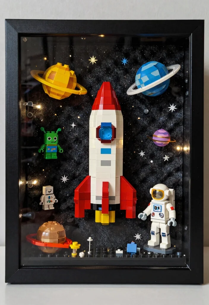 9 Lego Shadow Box Ideas Creative Display for Collectors 2 9 Lego Shadow Box Ideas Creative Display for Collectors - 2. Cosmic Wonders: Outer Space Display 1