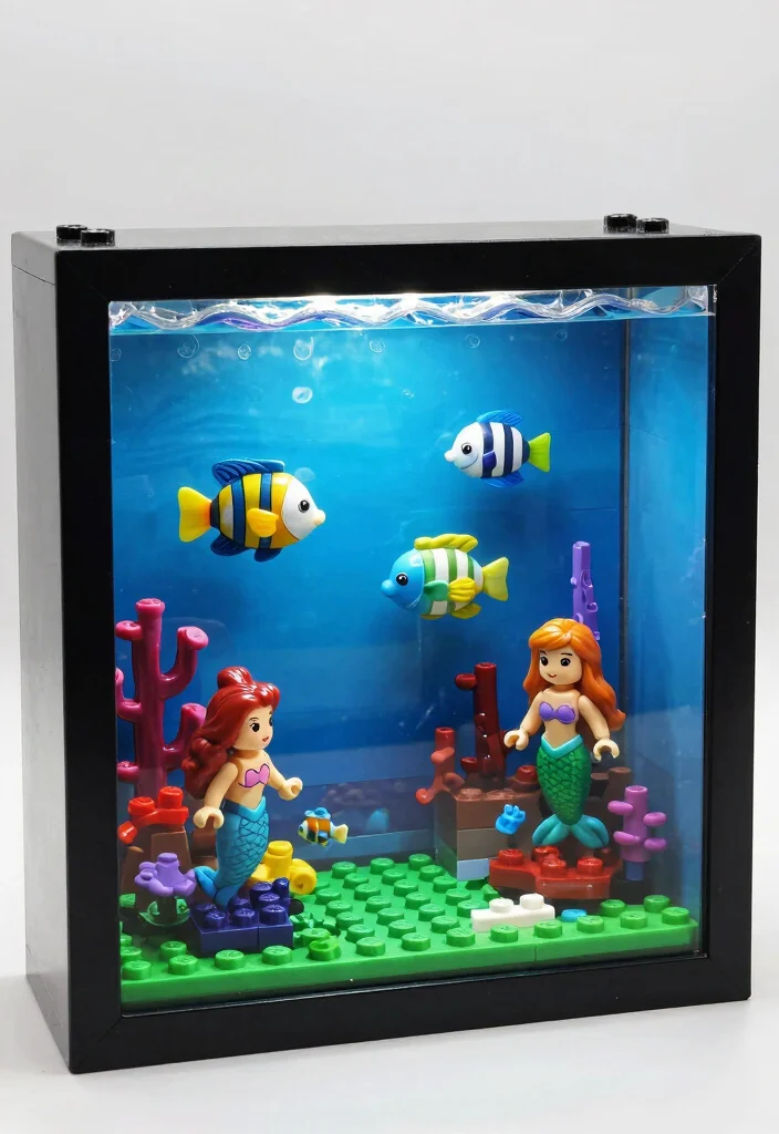 9 Lego Shadow Box Ideas Creative Display for Collectors 4 9 Lego Shadow Box Ideas Creative Display for Collectors - 4. Under the Sea: Aquatic Wonders 1