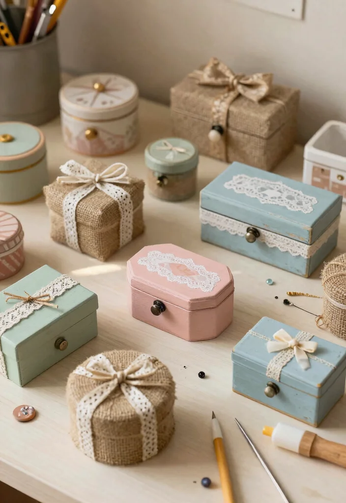 9 Reliquary Box Ideas Vintage Inspired DIY Decor - 3. Rustic Tin Can Boxes 1