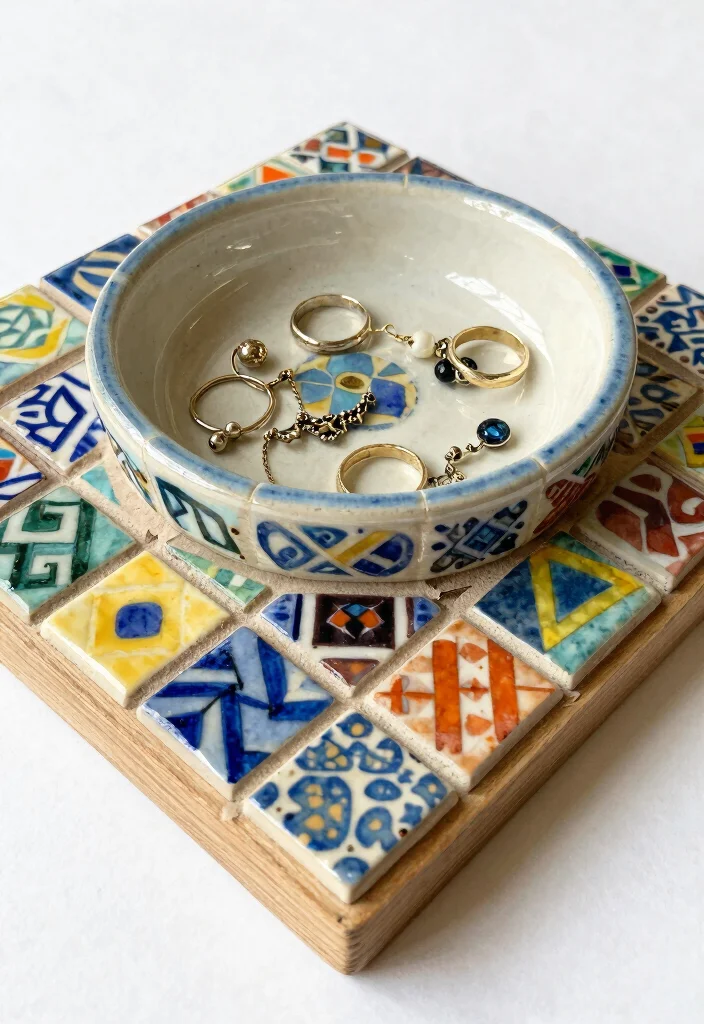 9 Reliquary Box Ideas Vintage Inspired DIY Decor - 8. Ceramic Tile Reliquary 1