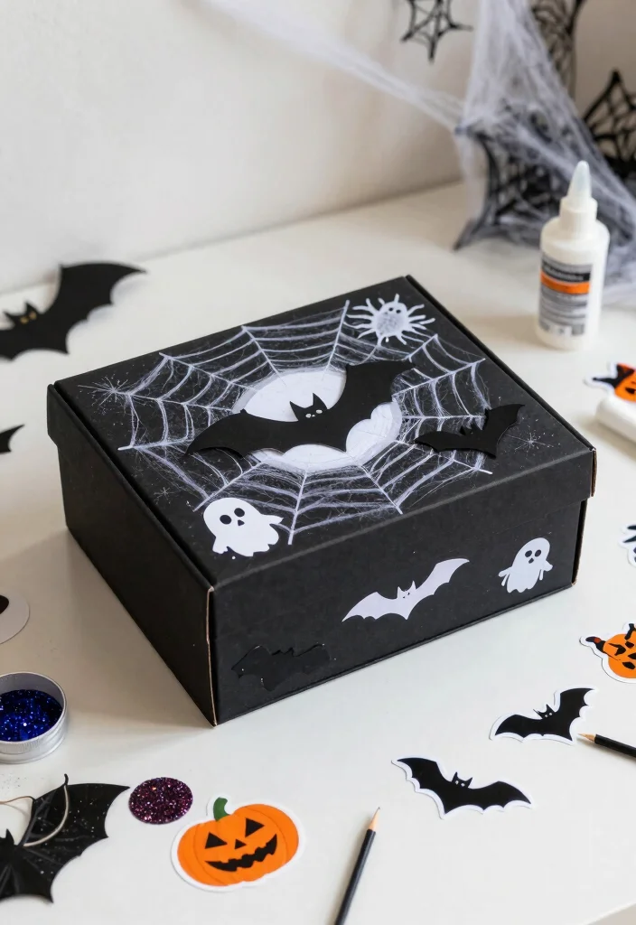 9 Spooky Box Ideas for Creative Halloween Decor - 6. Creepy Craft Box 1