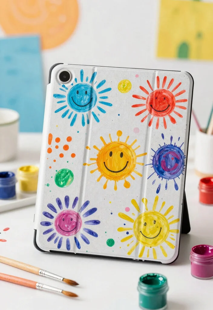 9 iPad Case Decoration Ideas Simple Aesthetic DIY 4 9 iPad Case Decoration Ideas Simple Aesthetic DIY - 4. Painted Patterns 1