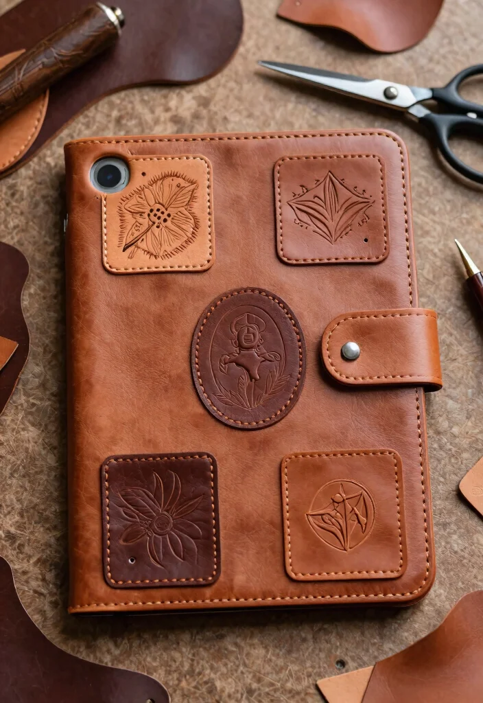 9 iPad Case Decoration Ideas Simple Aesthetic DIY 8 9 iPad Case Decoration Ideas Simple Aesthetic DIY - 8. DIY Leather Patches 1