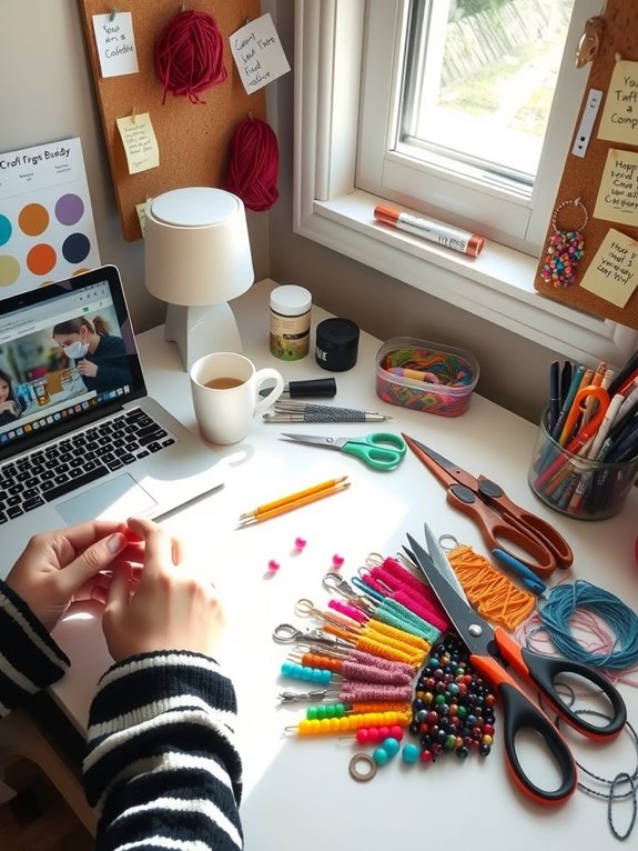 How to Start DIY Crafts as a Complete Beginner 11 craft buddy online community motivation