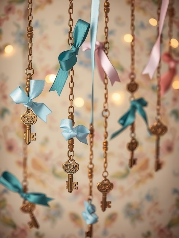 10 DIY Alice in Wonderland Decorations You Can Do Yourself at Home 7 decorative key garland ideas