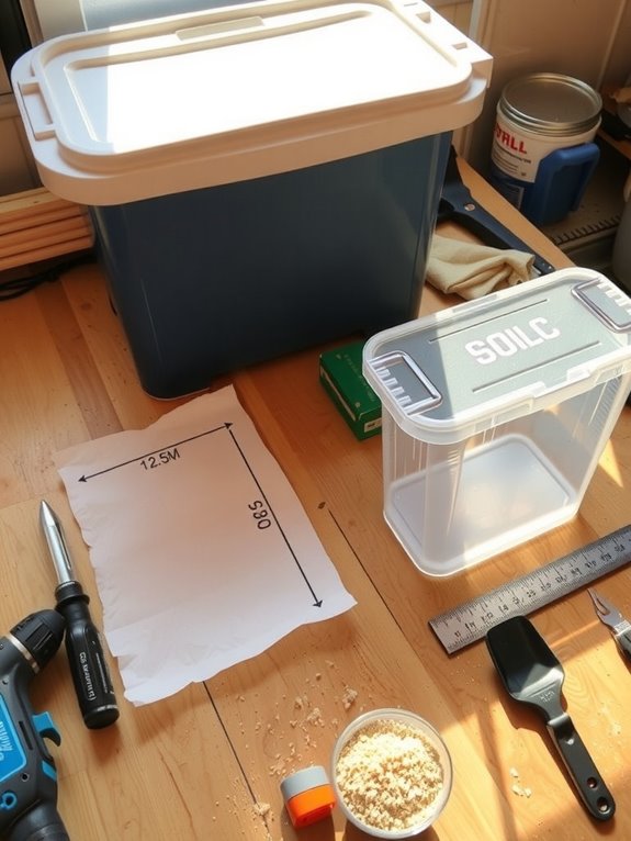 diy cat litter box from plastic tote
