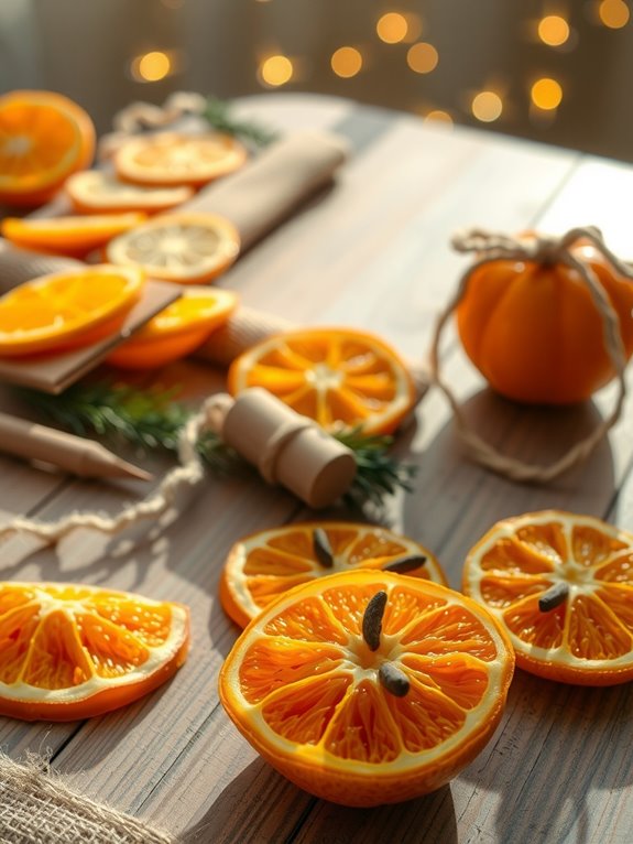 dried orange slices pomanders