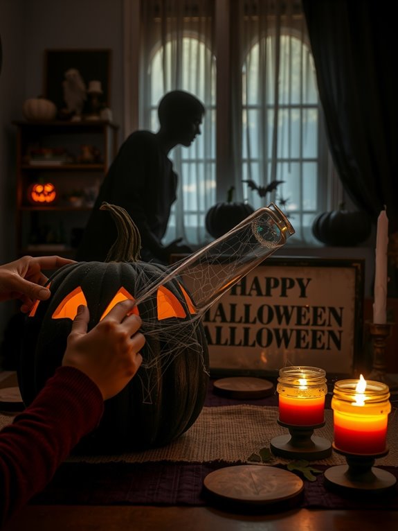 10 Steps to Make Spooky DIY Halloween Decorations at Home 5 layered accents create cohesive depth guqyg