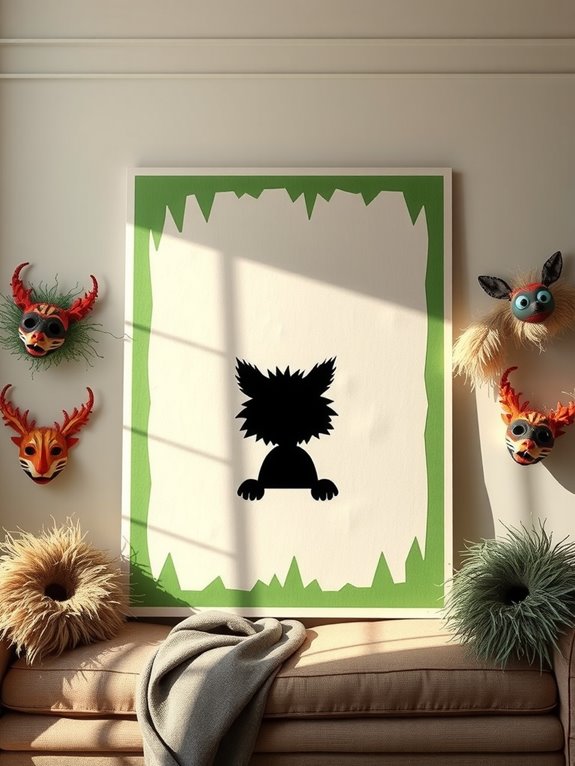 10 DIY Where the Wild Things Are Decorations You Can Make at Home 3 life size poster with peeking hole