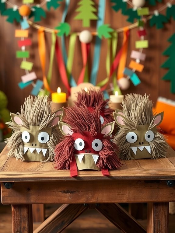 10 DIY Where the Wild Things Are Decorations You Can Make at Home 8 paper bag wild thing masks with unique features