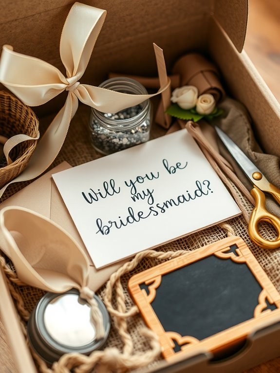 personalized bridesmaid proposal gift box
