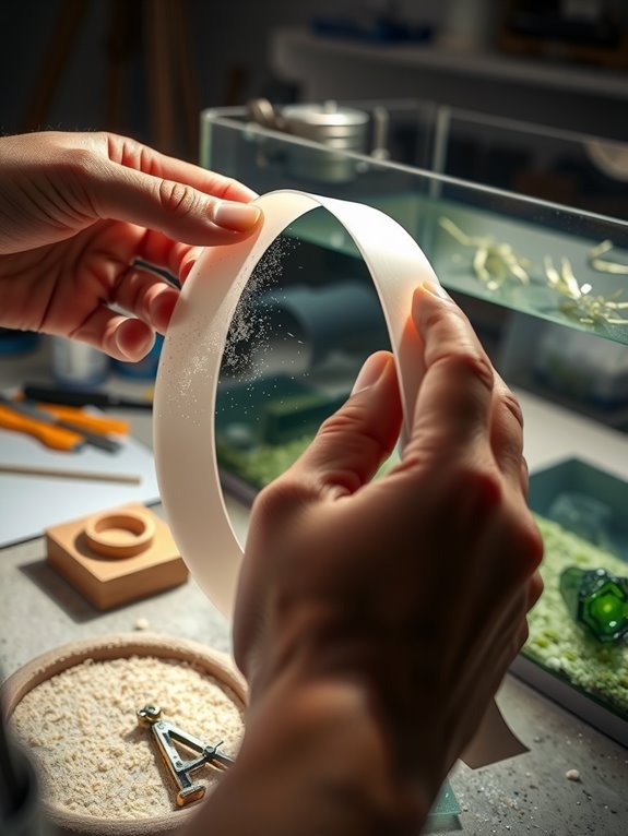 pvc shaping with sanding and carving