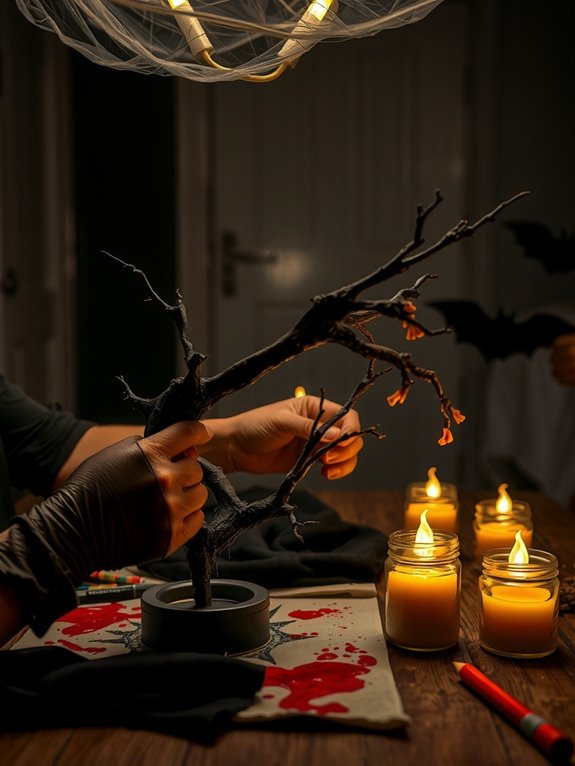 10 Steps to Make Spooky DIY Halloween Decorations at Home 6 reinforce fix stiffen protect materials